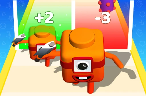 Merge Number Cube 3D Run Game